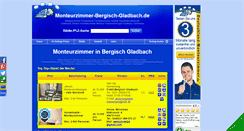 Desktop Screenshot of monteurzimmer-bergisch-gladbach.de